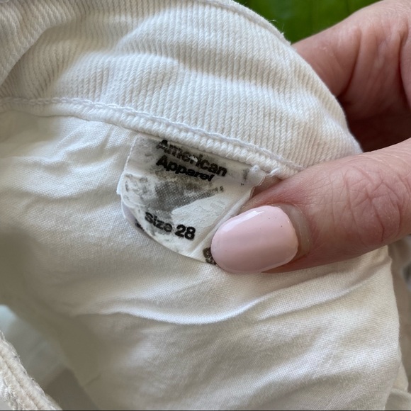 White Jean Shorts - Picture 4 of 5